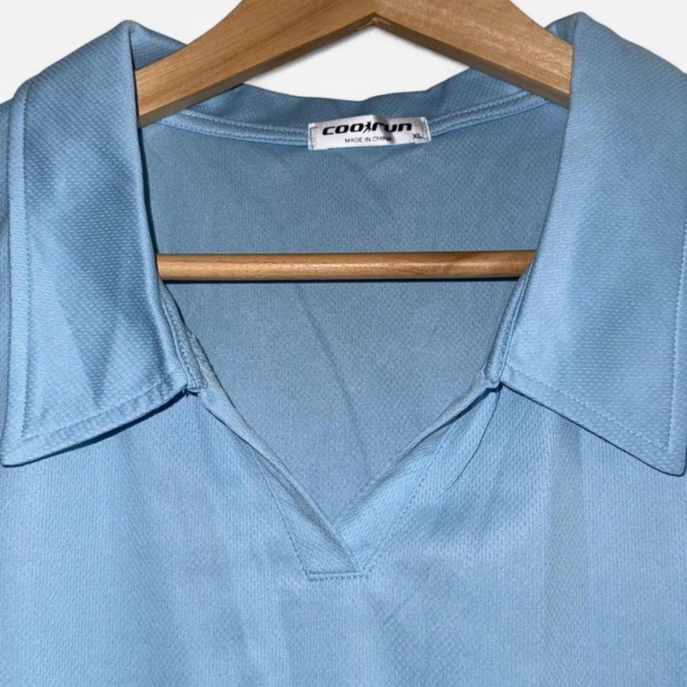 Women's Blue Sleeveless Top - Picture 3 of 4